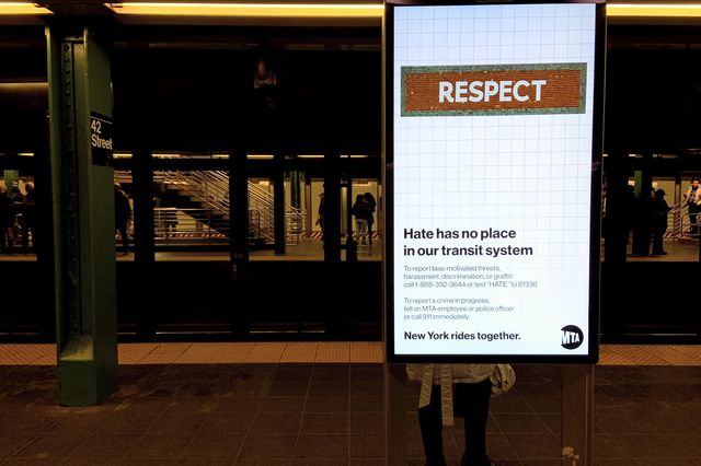 MTA campaign against hate crimes.